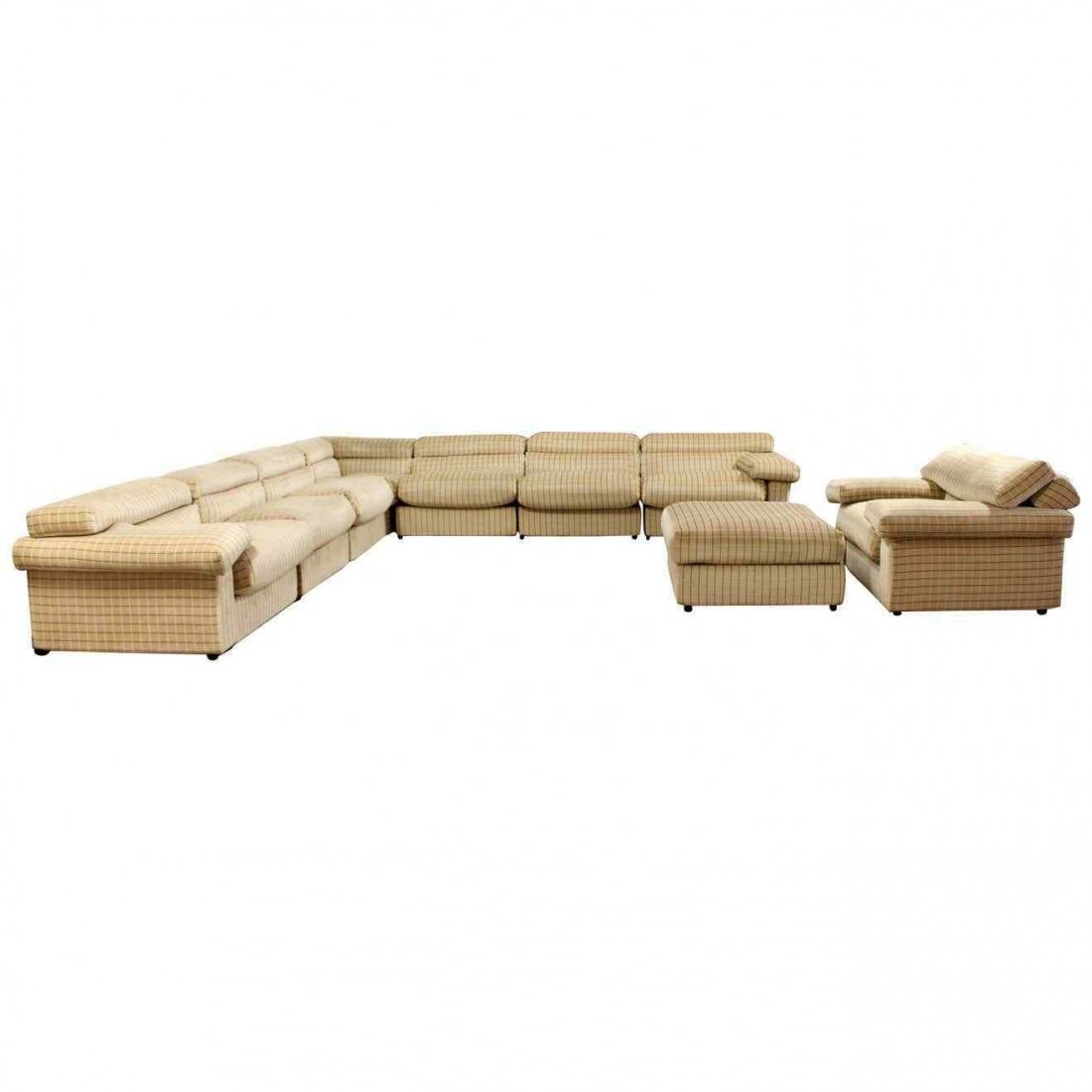 Tobia Scarpa B&B Italia Sofa Sectional Chair & Ottoman (1 of 10)