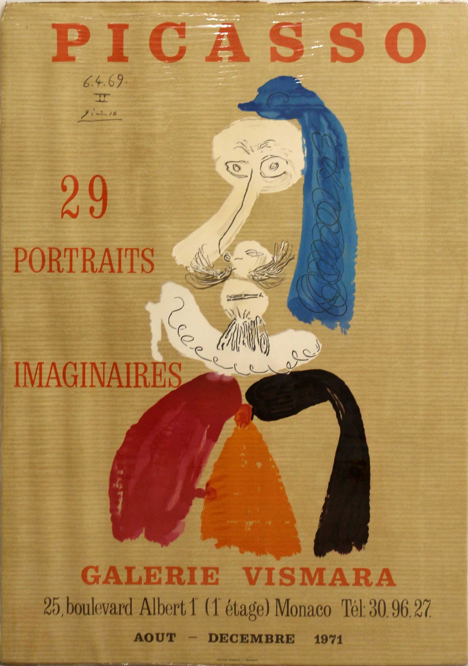 Pablo Picasso Galerie Vismara Vintage Exhibition Poster 1971 (1 of 7)
