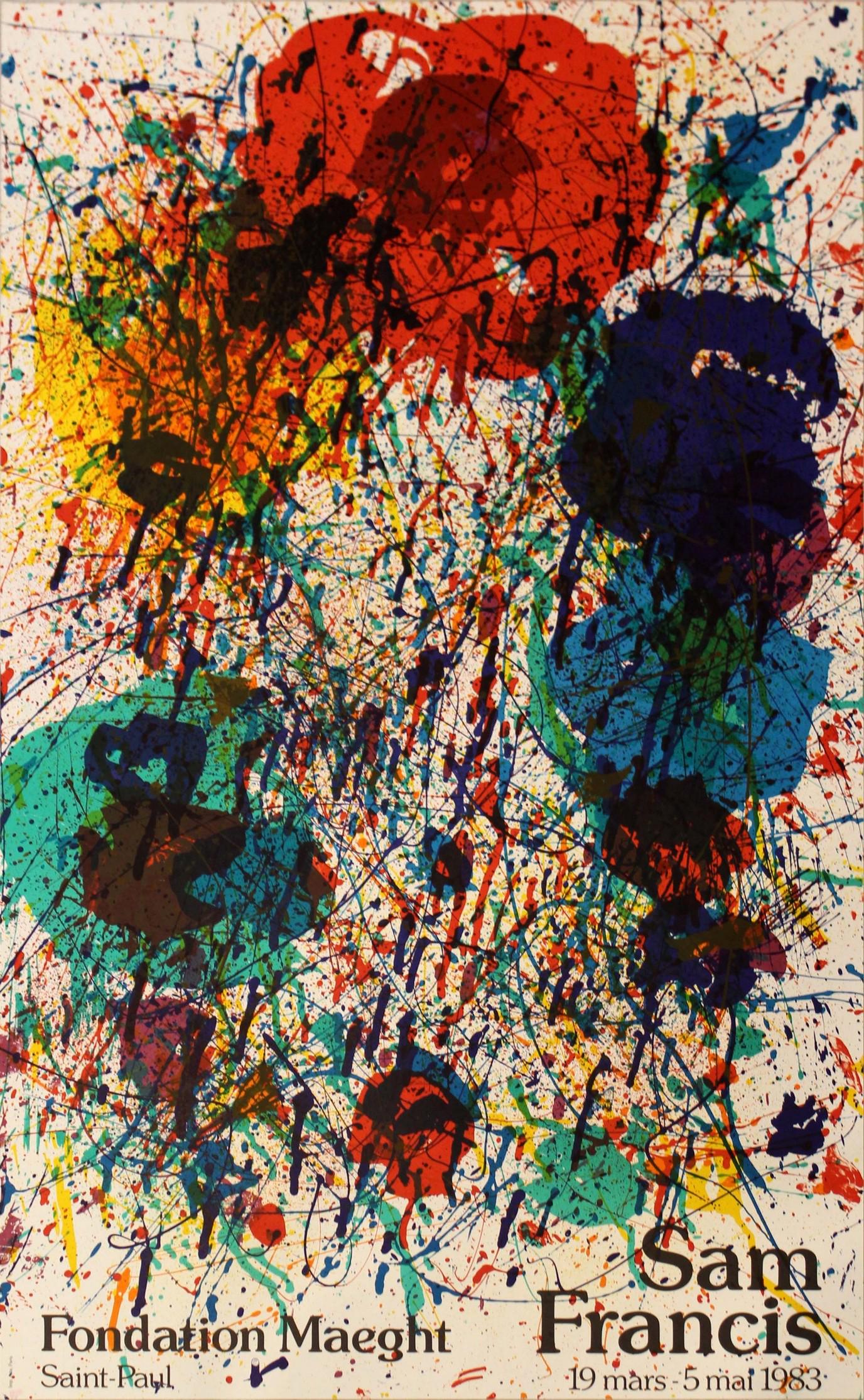 Sam Francis Fondation Maeght Vintage Exhibition Poster 1983 (1 of 8)