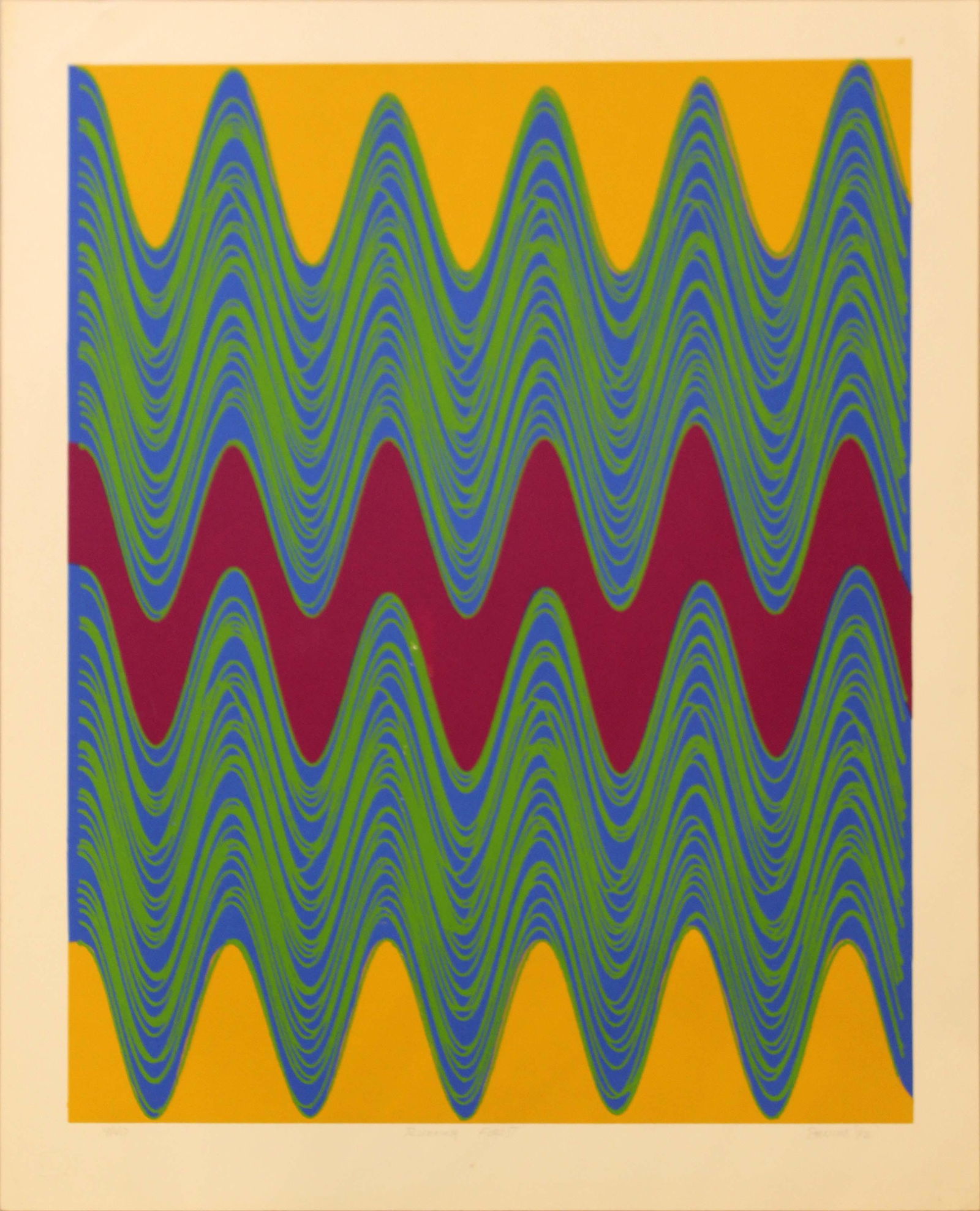 Irvine Op Art Geometric Signed Serigraph 1972 (1 of 7)
