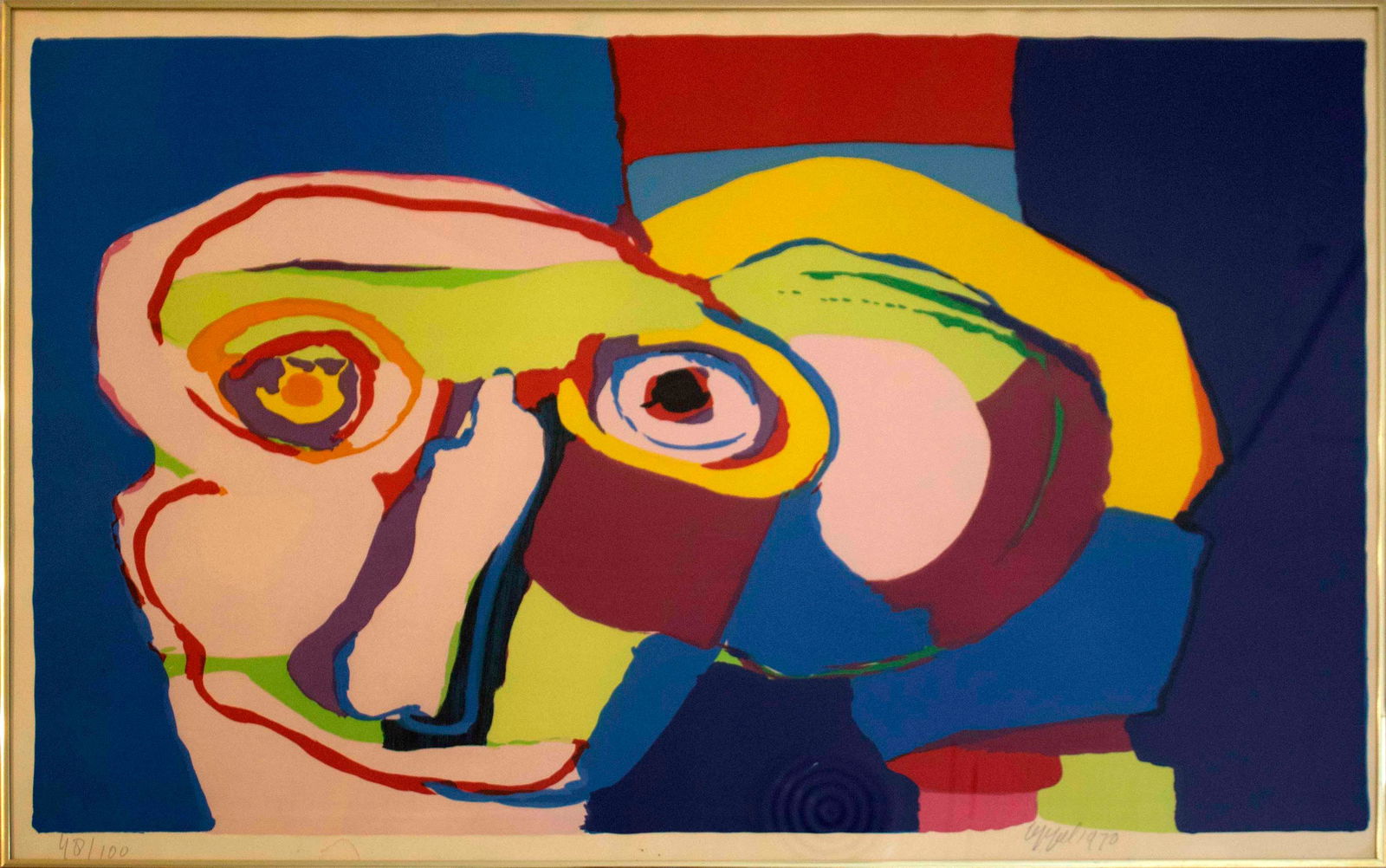 Karel Appel Dream Colored Head 1970 Signed Lithograph 40/100 (1 of 7)