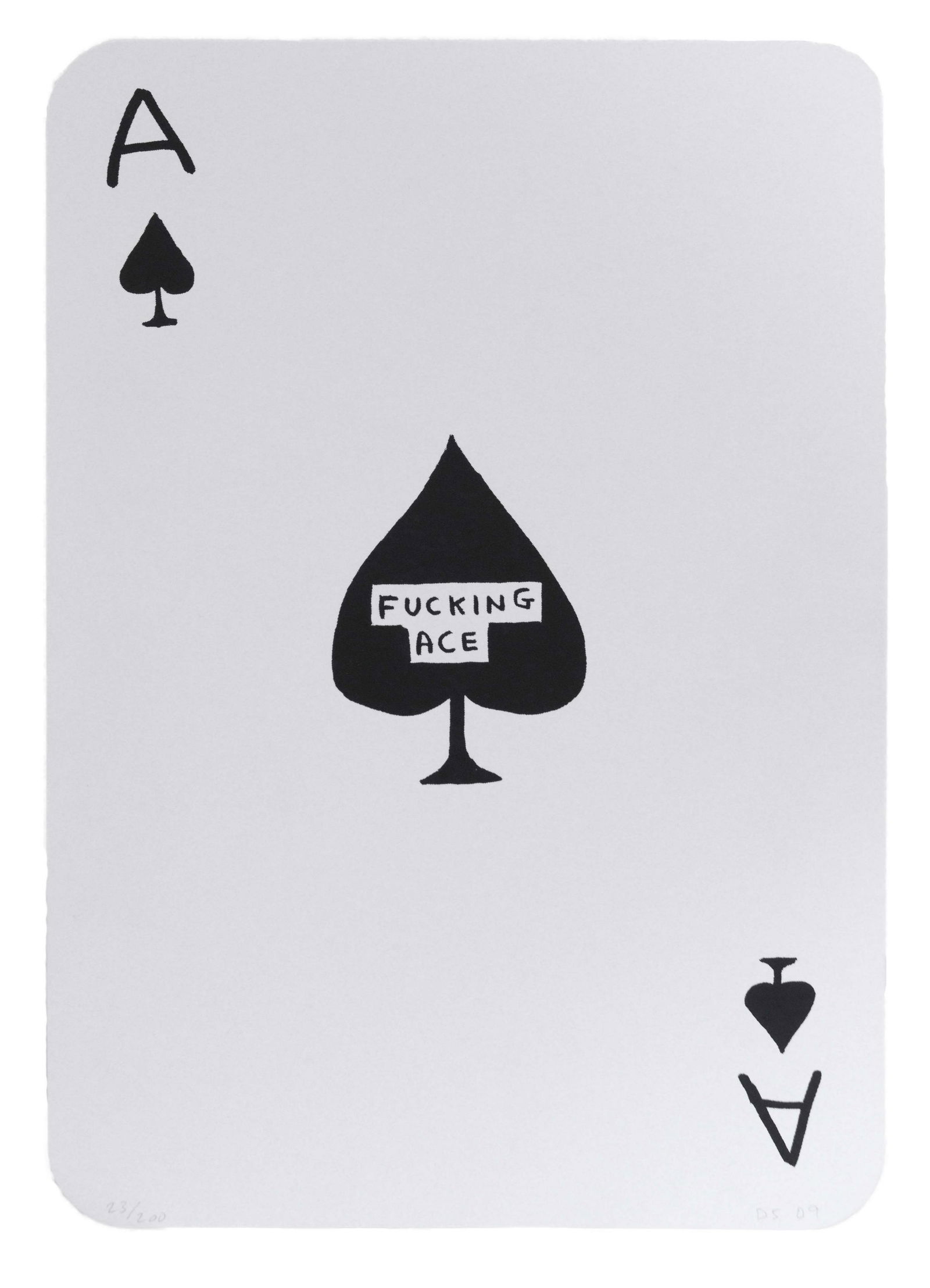 David Shrigley Fucking Ace Digital Print on Cardstock 23/200 Signed 2009 (1 of 6)