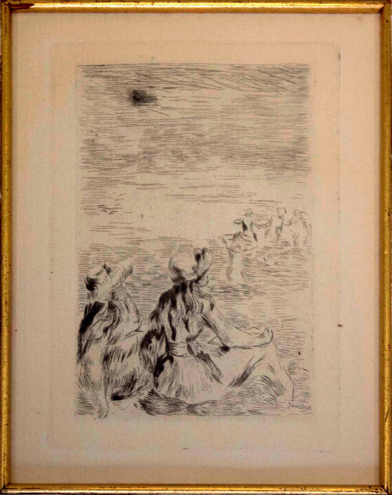 Pierre-Auguste Renoir Sur La Plage a Berneval Etching 1892 (1 of 5)