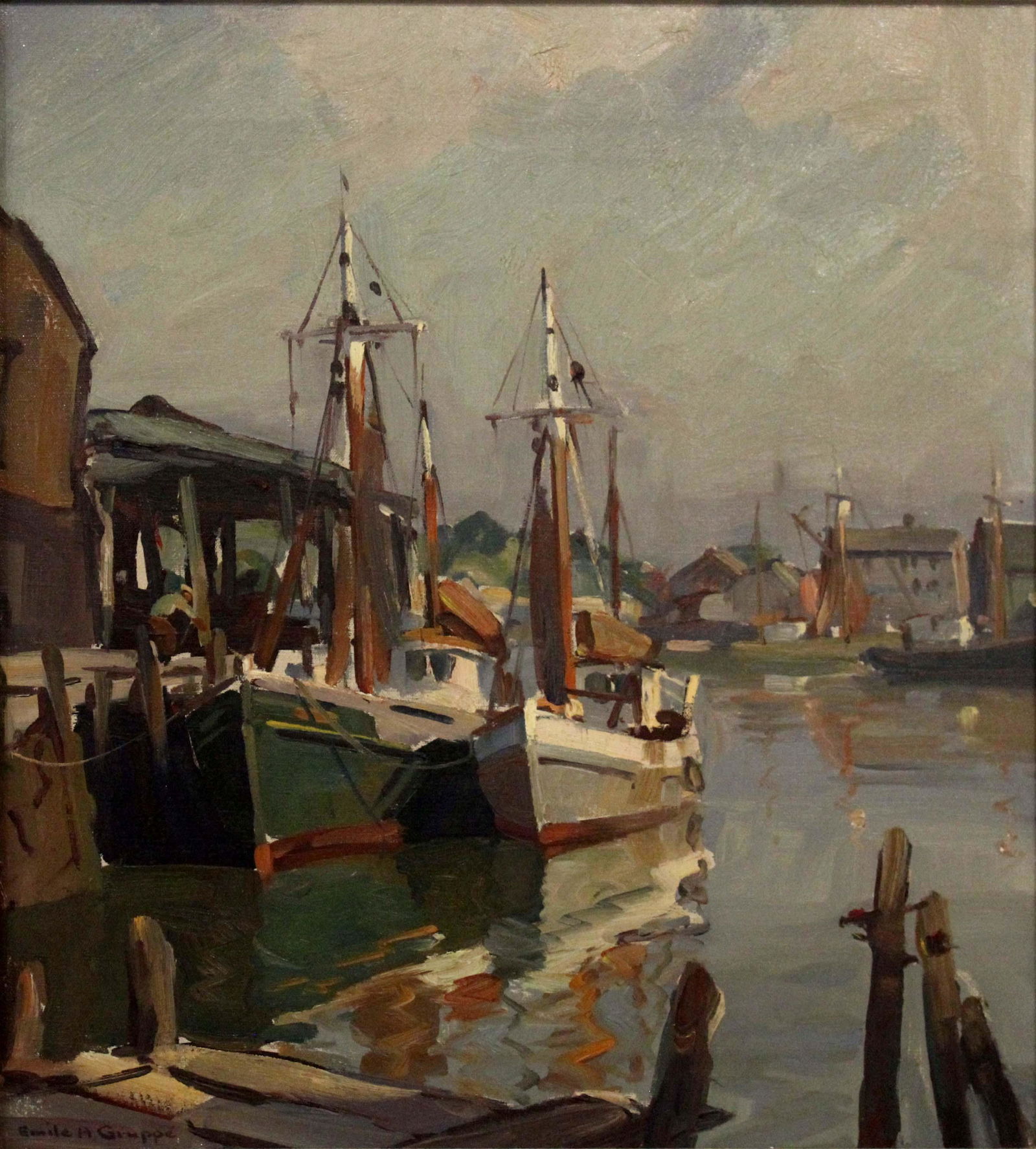 Emile A Gruppe Rocky Neck Gloucester 1953 Oil Painting (1 of 12)