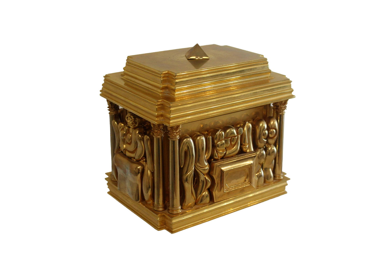 Miguel Ortiz Berrocal Il Cofanetto Homenaje a Romeo y Julieta Gold Plated Compound Sculpture (1 of 8)