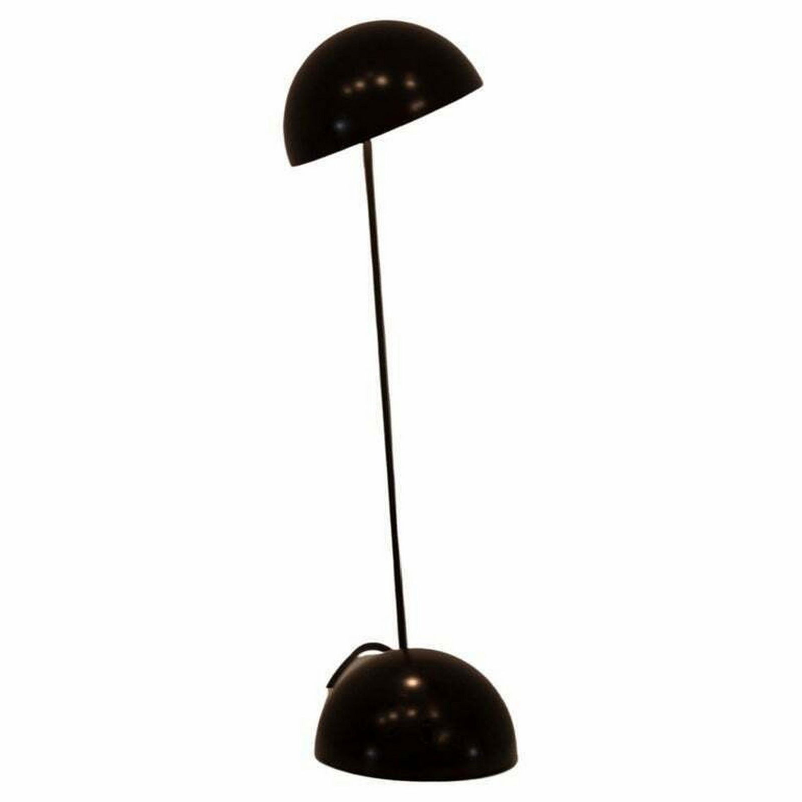 Black Lamp Miniikini by Barbierie Marianelli for Tronconi Milano Desk Lamp: Rare Vintage Italian modernist 'Miniikini' table lamp designed by Barbieri e Marianelli for Tronconi Milano in the early 1980s. The lamp has adjustable rotating head and stem and can be put in a large