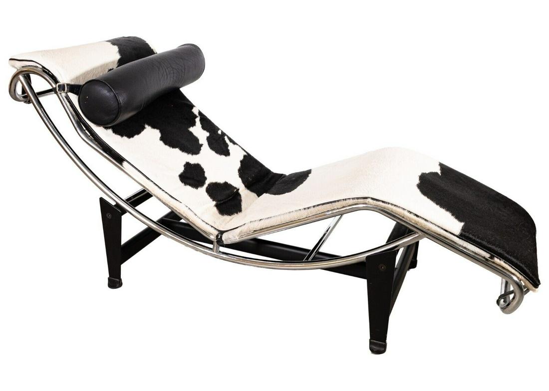 Le Corbrusier Chaise Pony Hair Lounge Chair (1 of 10)