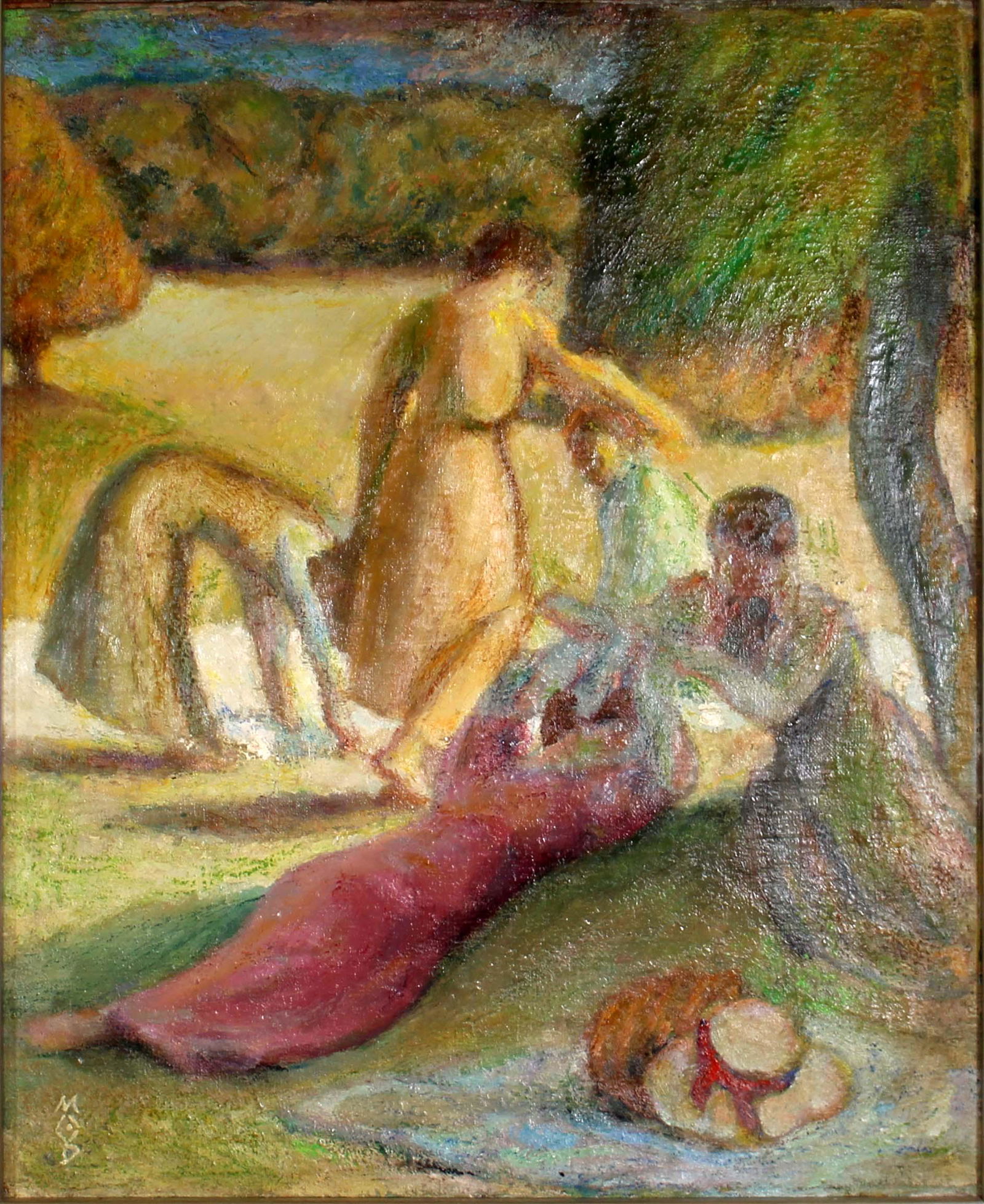 Maurice Denis Signed Impressionist Oil Painting on Board Framed (1 of 10)