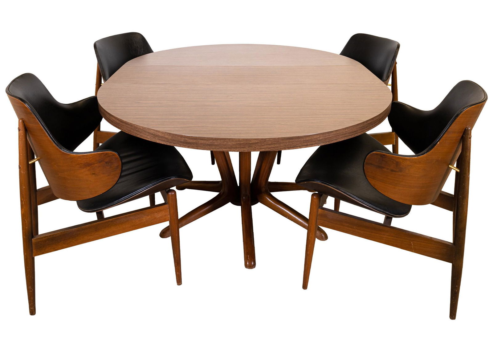 Seymour J. Wiener for Kodawood Walnut & Vinyl 1960s Mid Century Modern (1 of 19)