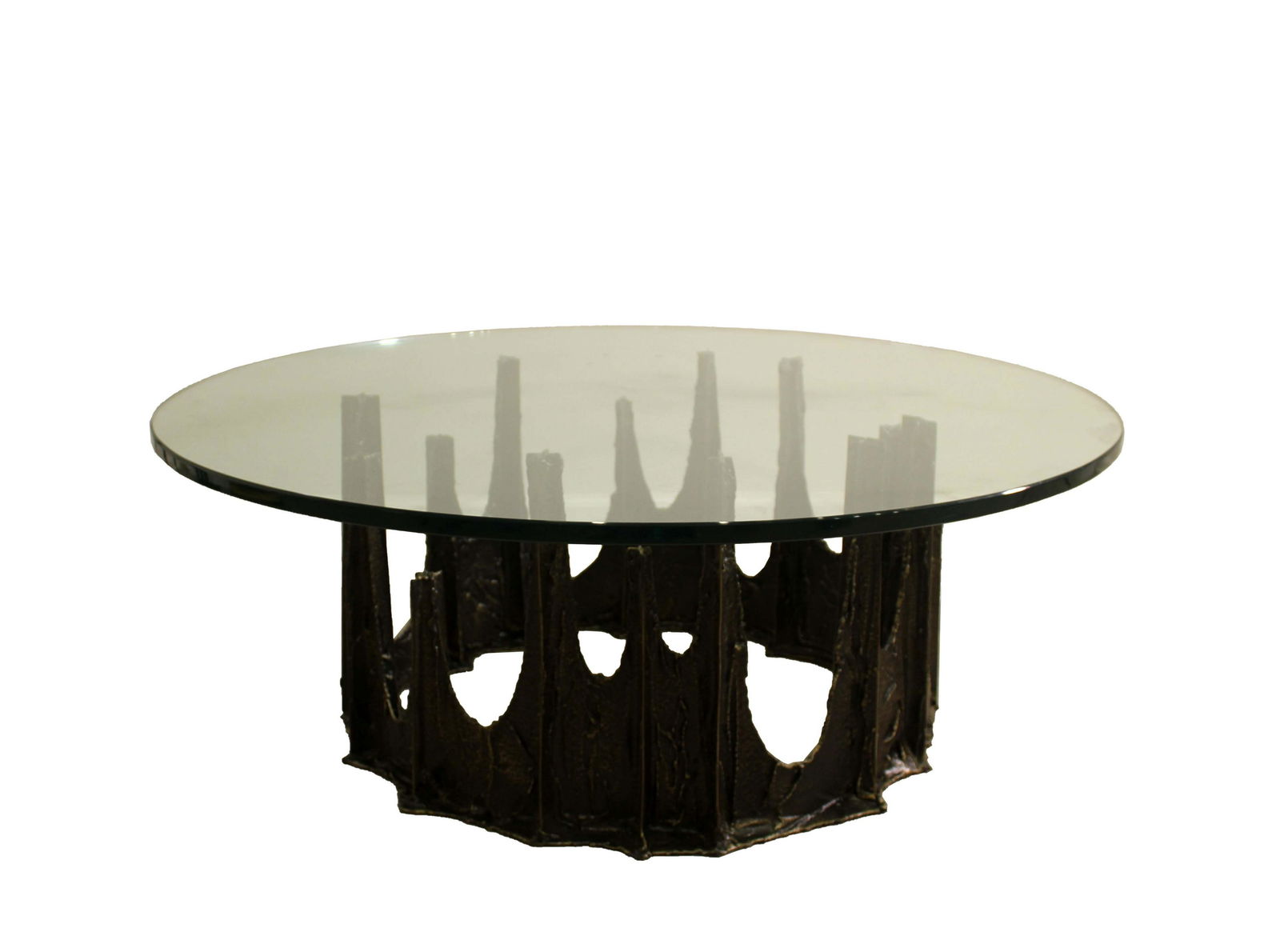 Paul Evans Signed Brutalist Stalagmite Bronze Mid Century Modern Coffee Table (1 of 7)