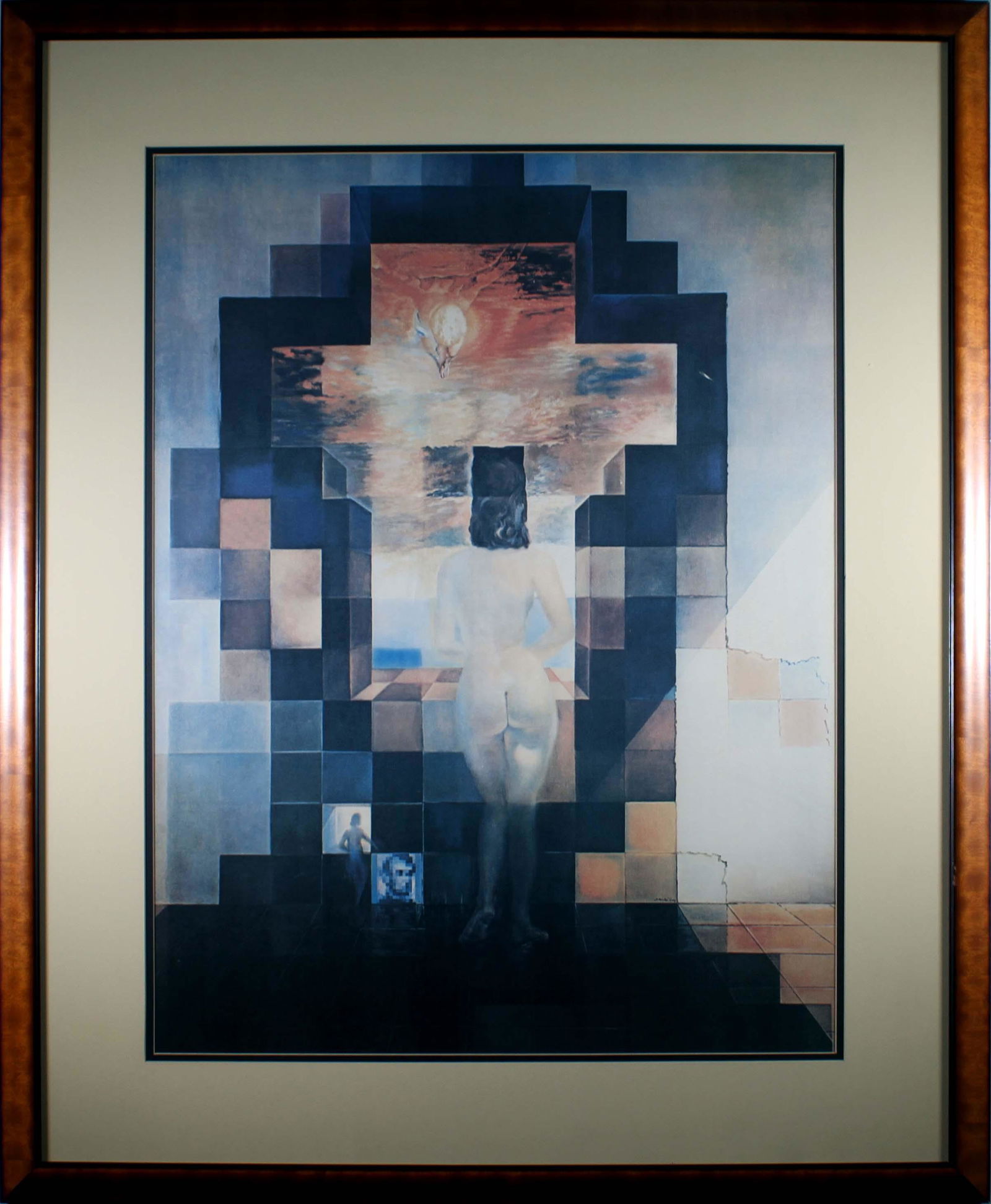 Salvador Dali Lincoln in Dali Vision Modern Surrealist Lithograph Framed (1 of 9)