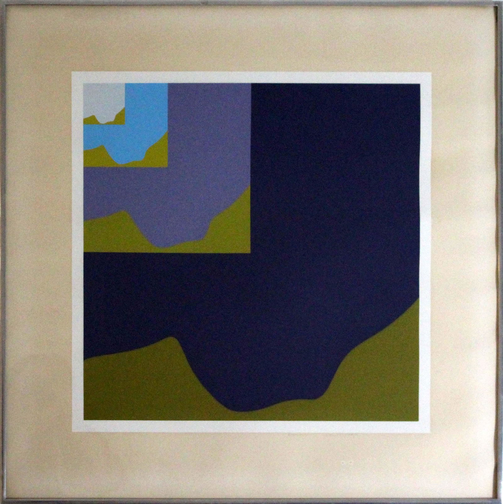 Ernest Trova Falling Man Manscape VI 1969 Limited Edition Serigraph Framed (1 of 9)