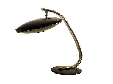 FASE Arched Black Desk or Table Lamp Chorded Mid Century Modern (1 of 8)