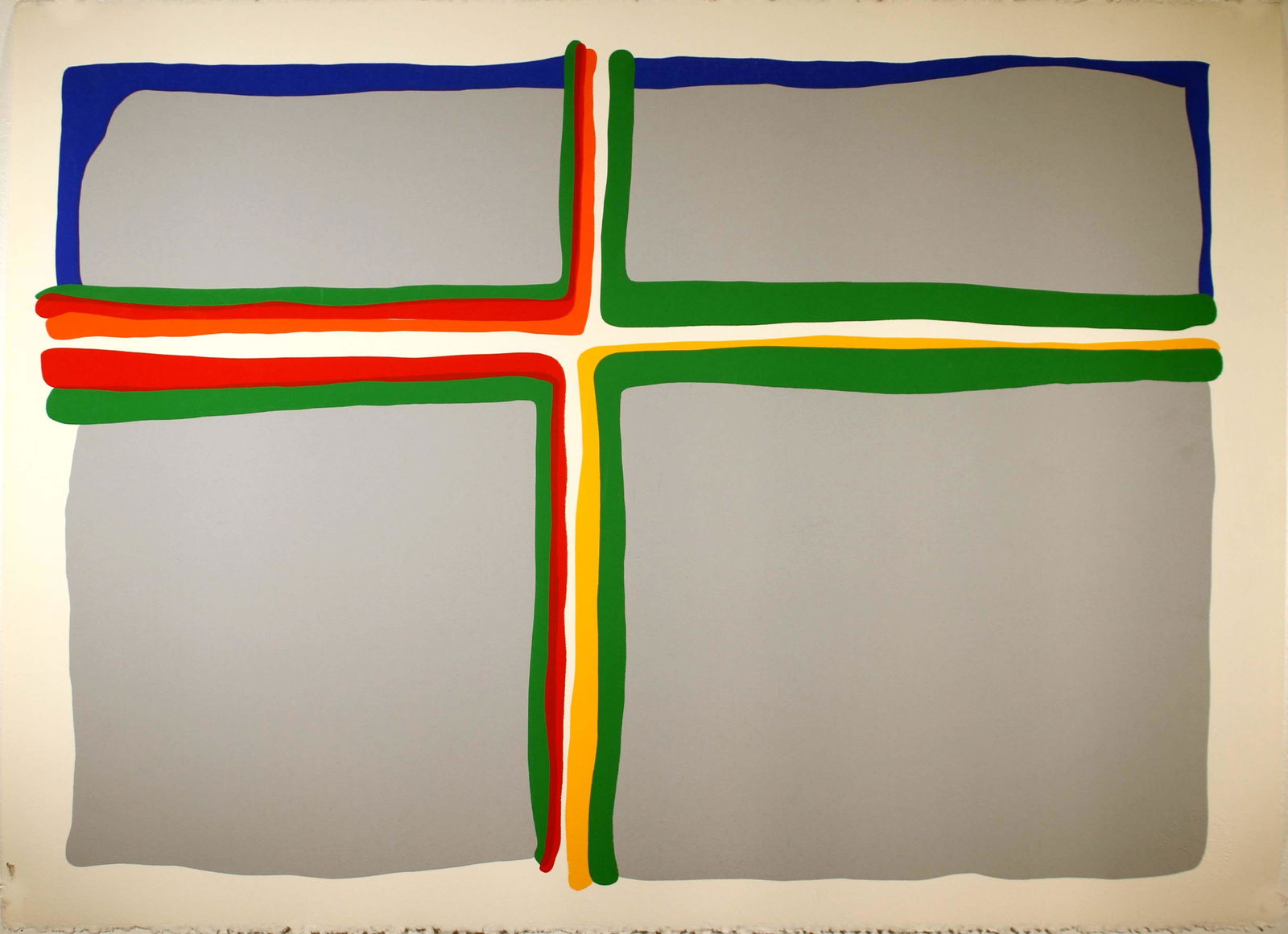 Daniel Gelakoska Crossroads Contemporary Serigraph with Embossed Artist Seal Unframed (1 of 6)