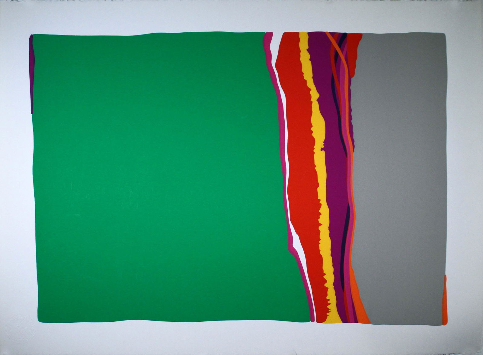 Daniel Gelakoska Summer Space Contemporary Serigraph with Embossed Artist Seal Unframed (1 of 8)