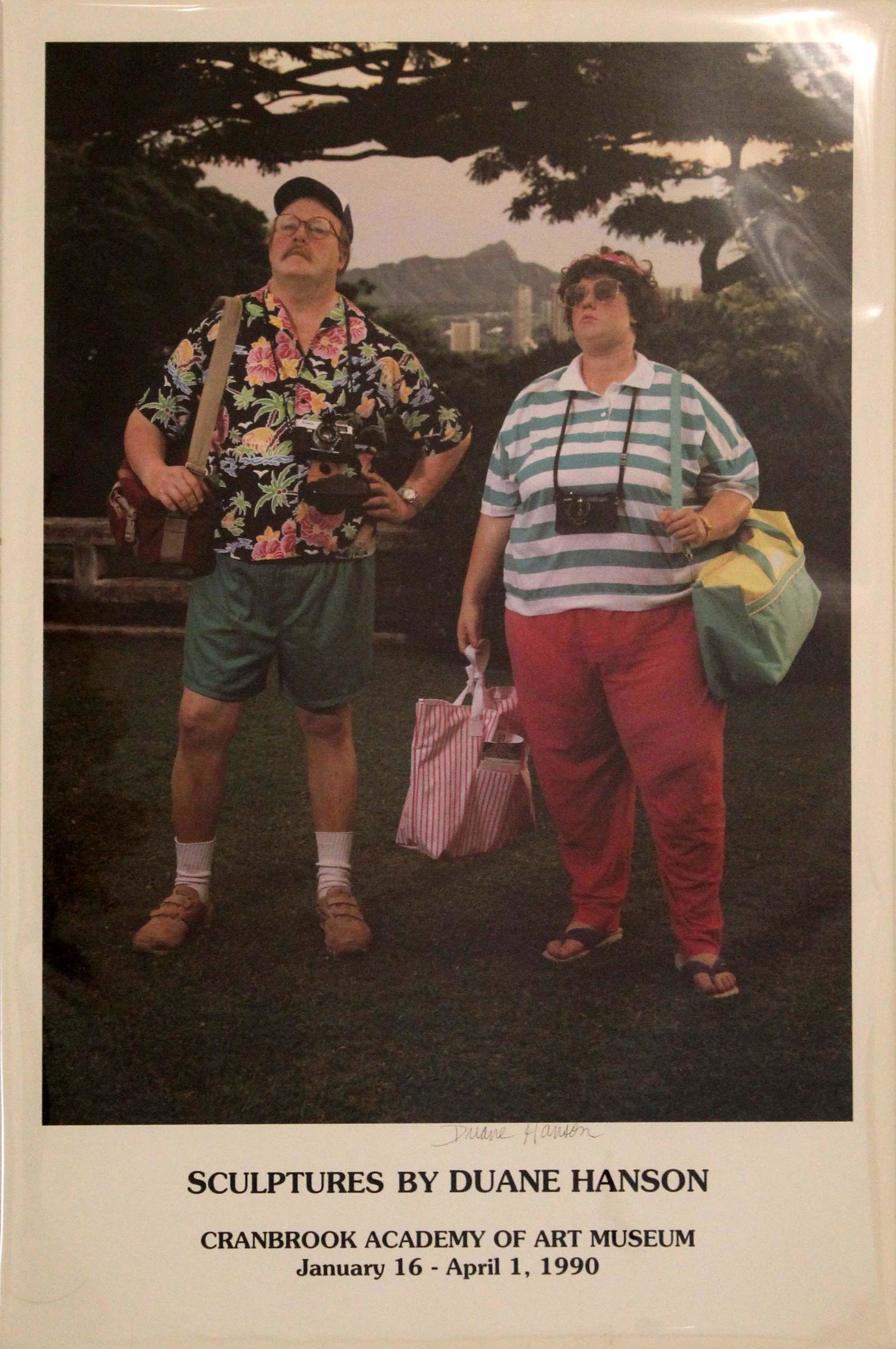 Duane Hanson Vintage Exhibition Poster Signed Cranbrook Academy of Art Museum (1 of 9)