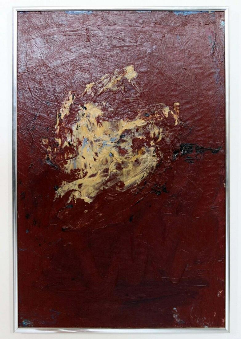 John Beardman Acrylic Painting Board Contemporary Abstract Expressionist 1980s (1 of 5)