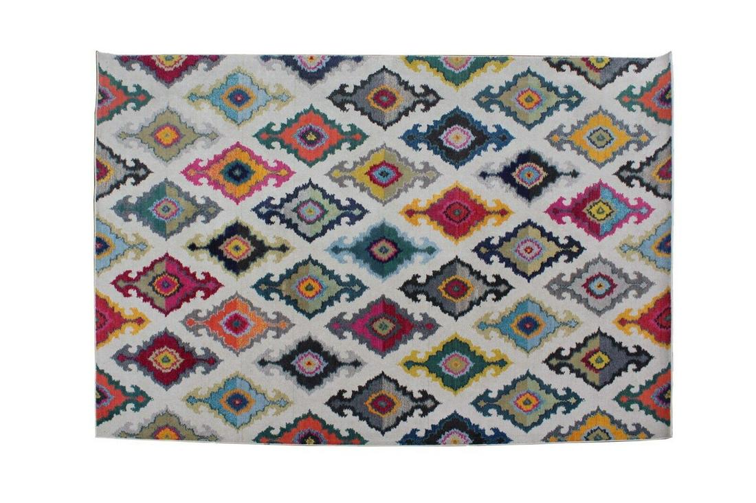 Contemporary Modern Large Multicolored Diamond Patterned Sphinx Area Rug Carpet (1 of 6)