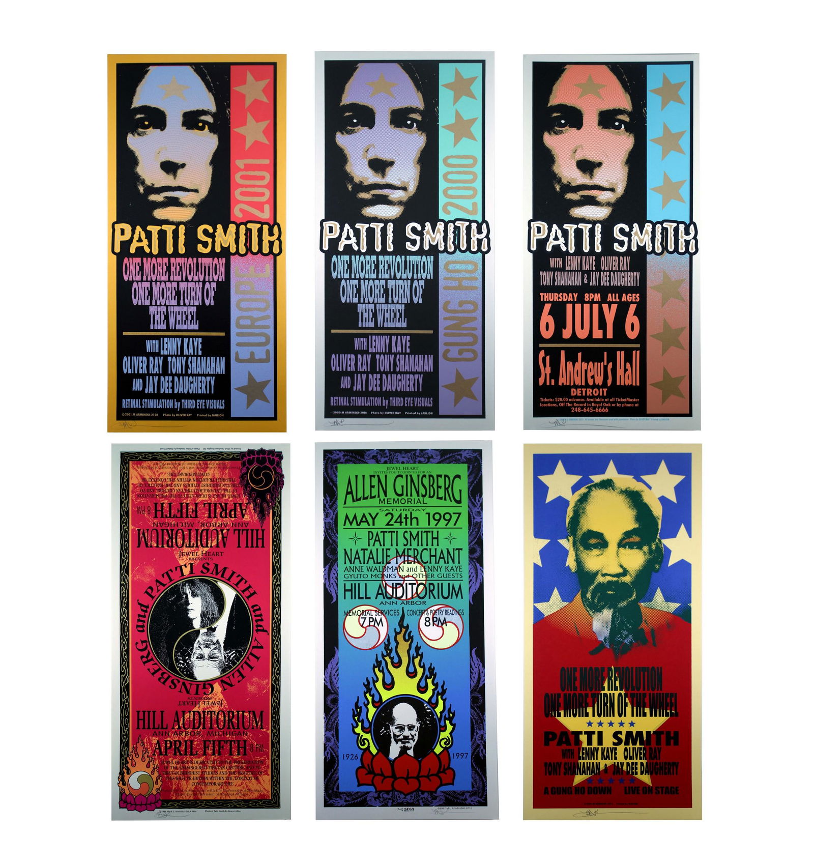 Mark Arminski Signed Patti Smith, Allen Ginsberg, & Others Silkscreen 2000s Vintage Rock Posters (1 of 8)
