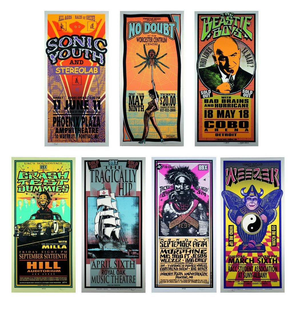 Mark Arminski Signed The Beastie Boys & Others Silkscreen 1990s Vintage Rock Posters Unframed (1 of 9)