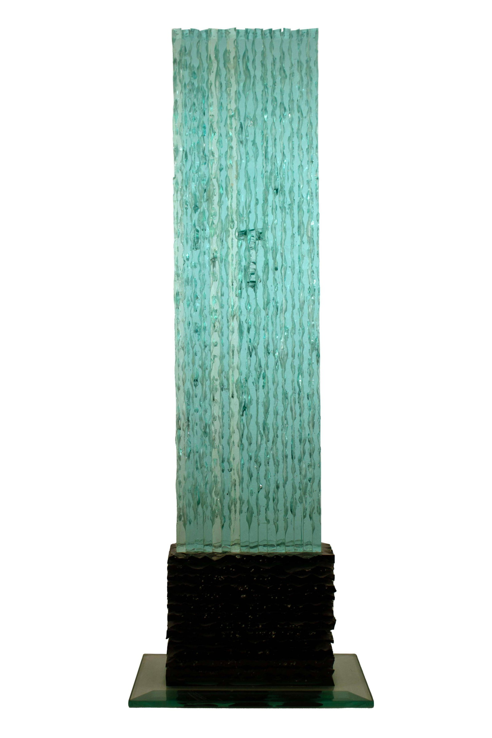 Damian Priour Stacked Glass Contemporary Monolithic Sculpture (1 of 8)