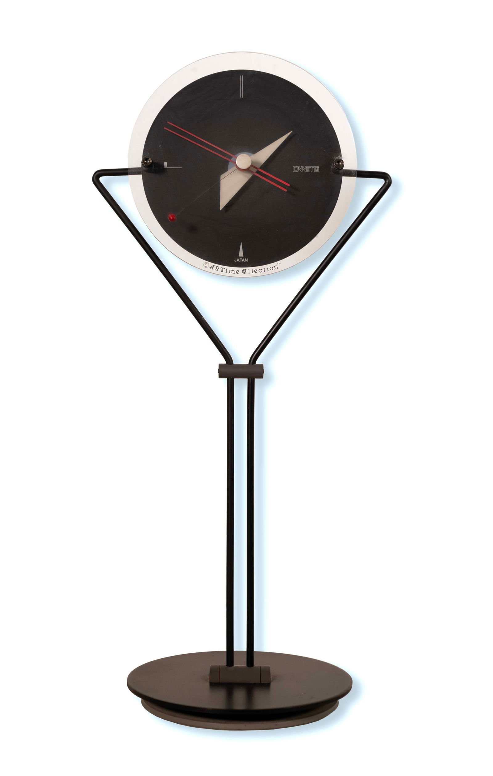 Nicolai Canetti Postmodern Constructivism Bauhaus ArtTime Standing Clock 1984 (1 of 13)