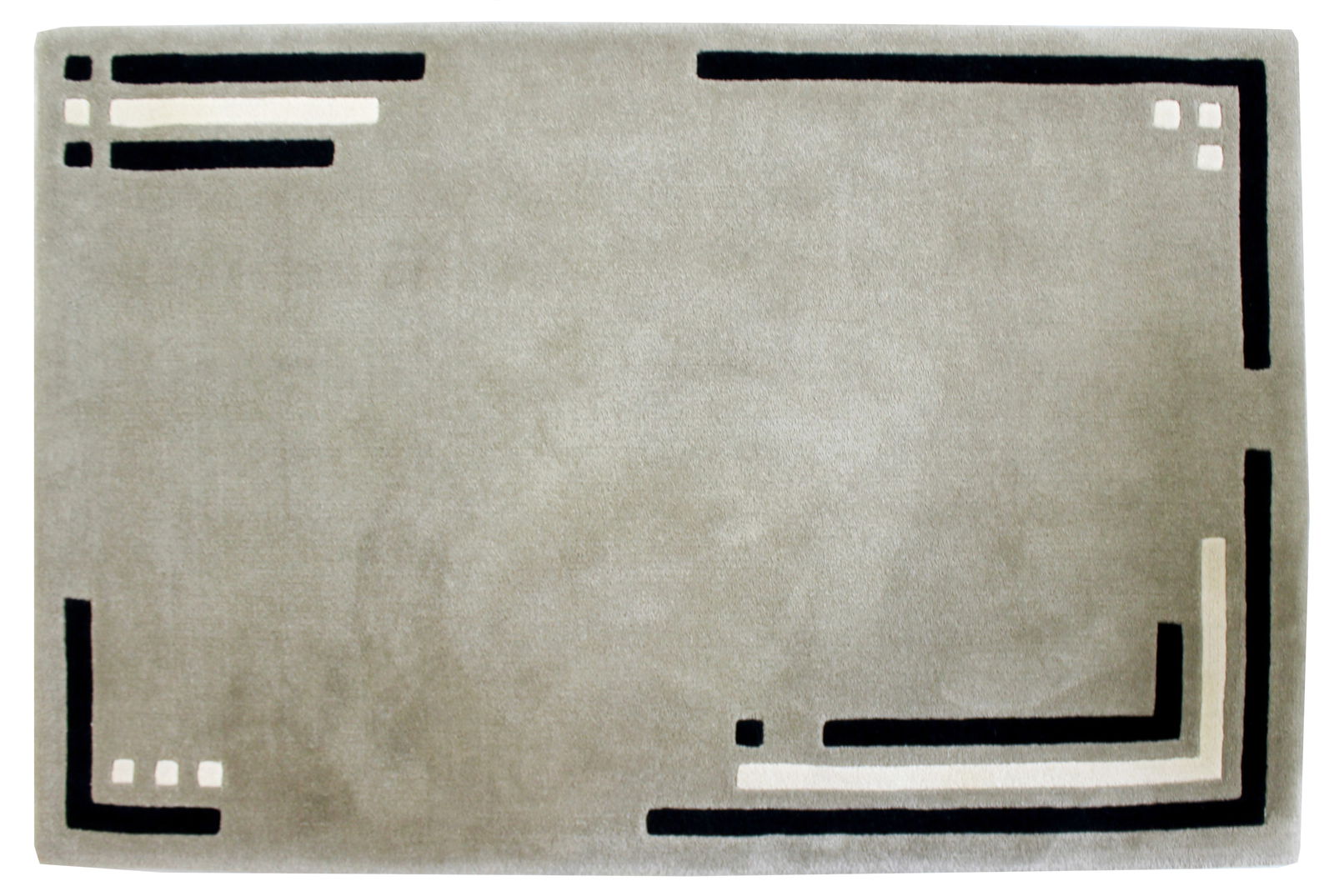 Edward Fields Contemporary Modern Abstract Rectangular Area Rug Carpet 1980s 80s Gray Grey (1 of 8)