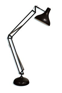 Gaetano Pesce Moloch Drafting Floor Lamp Lifesize Rare Vintage 93" Tall 1970s: Presenting a truly remarkable find, the rare vintage original giant drafting floor lamp from the 1970s, designed in the iconic style of Gaetano Pesce's The Moloch Lamp. This extraordinary lamp capture