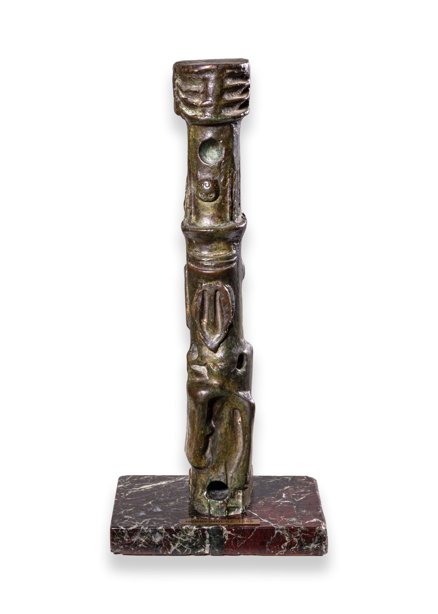 Henry Moore Upright Motive: Maquette No. 4 Bronze Sculpture 1955 (1 of 12)