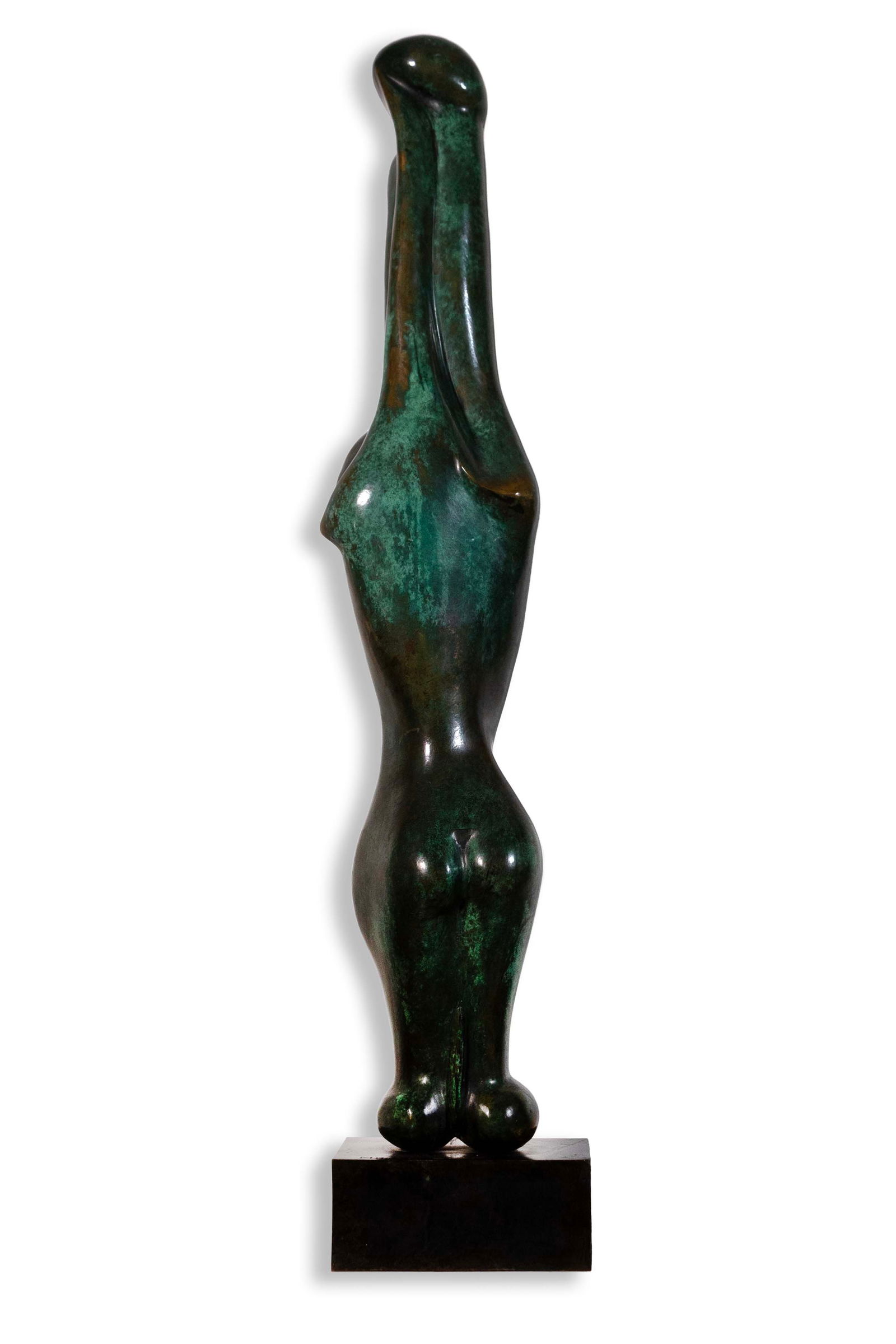 Prince Monyo Simon Mihailescu-Nasturel The Kiss Signed Painted Bronze Sculpture 4/7 (1 of 10)