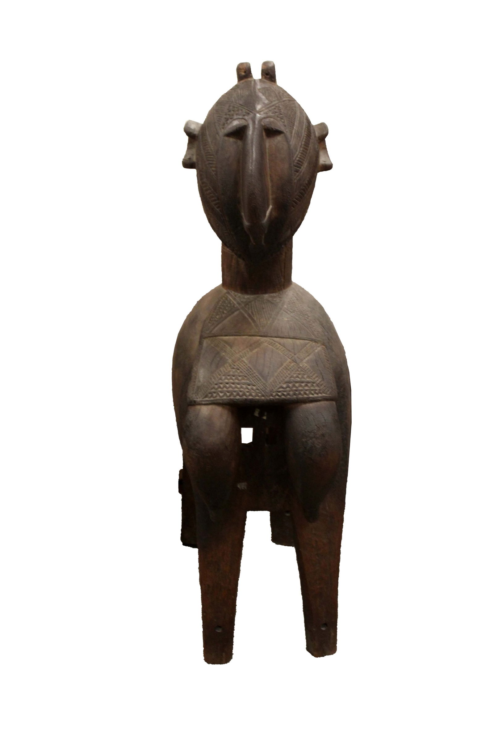 Baba Nimba West African Vintage Tribal Large Carved Wooden Wood Fertility Sculpture (1 of 9)