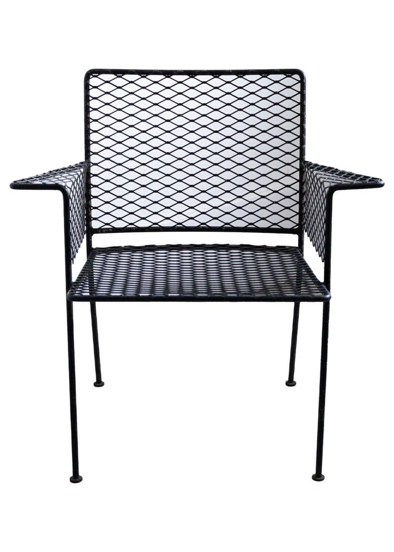 Rare Woodard Wrought Iron Accent Chair Mid Century Modern (1 of 11)