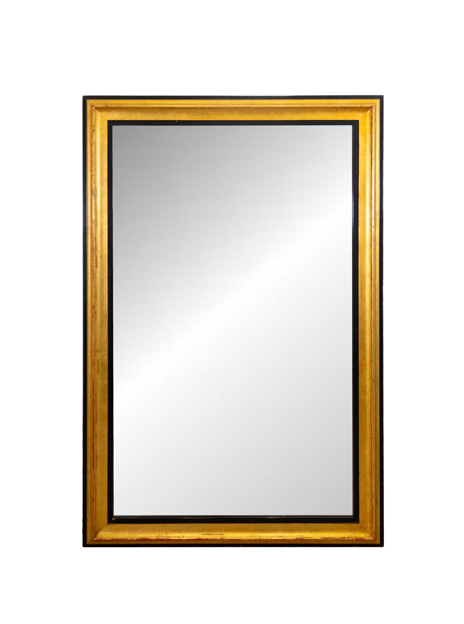 Vintage Art Deco Style Gold & Black 4ft Hanging Wall Mirror (1 of 8)