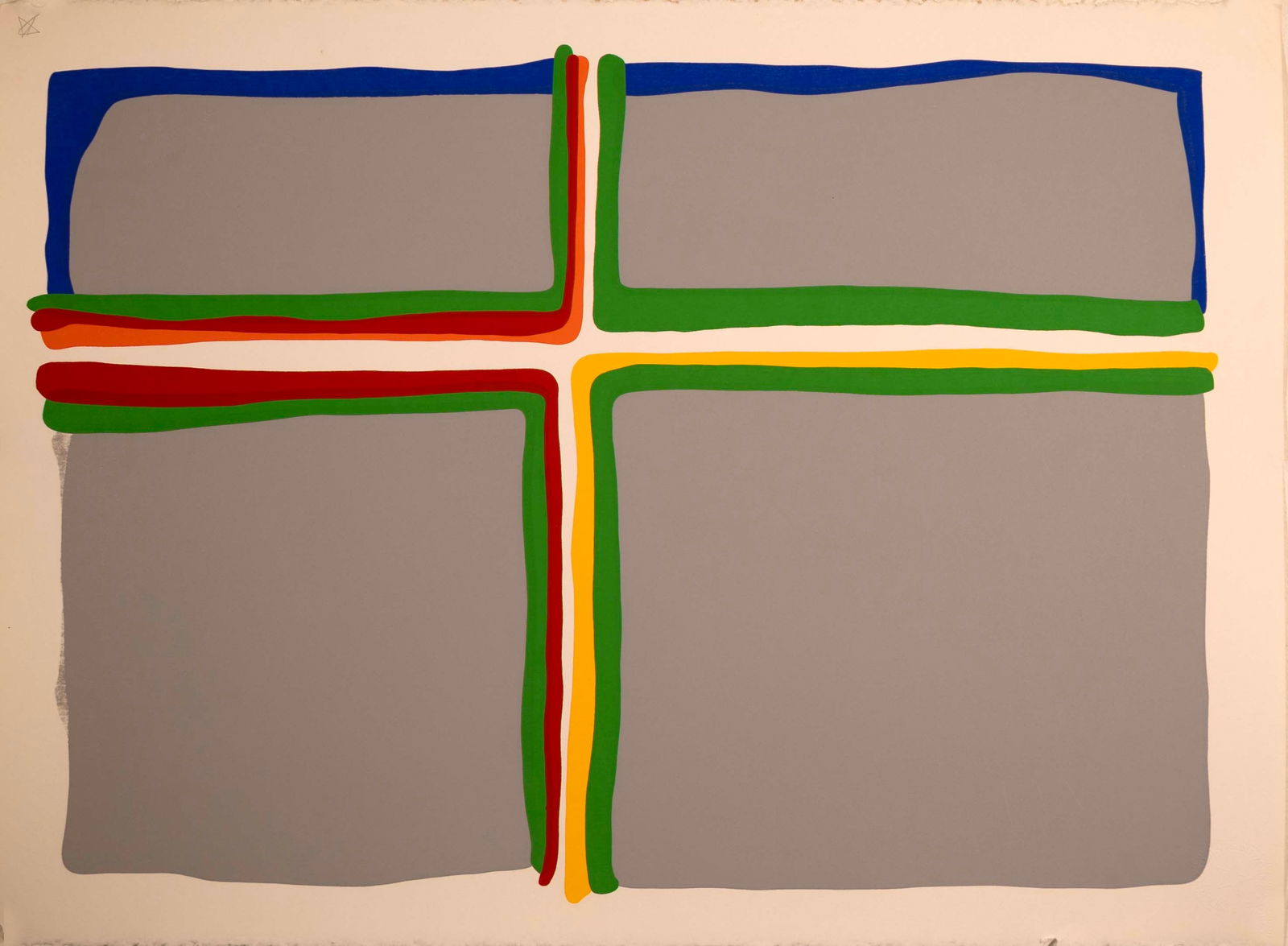 Daniel Gelakoska Crossroads Contemporary Serigraph with Embossed Artist Seal Unframed (1 of 6)