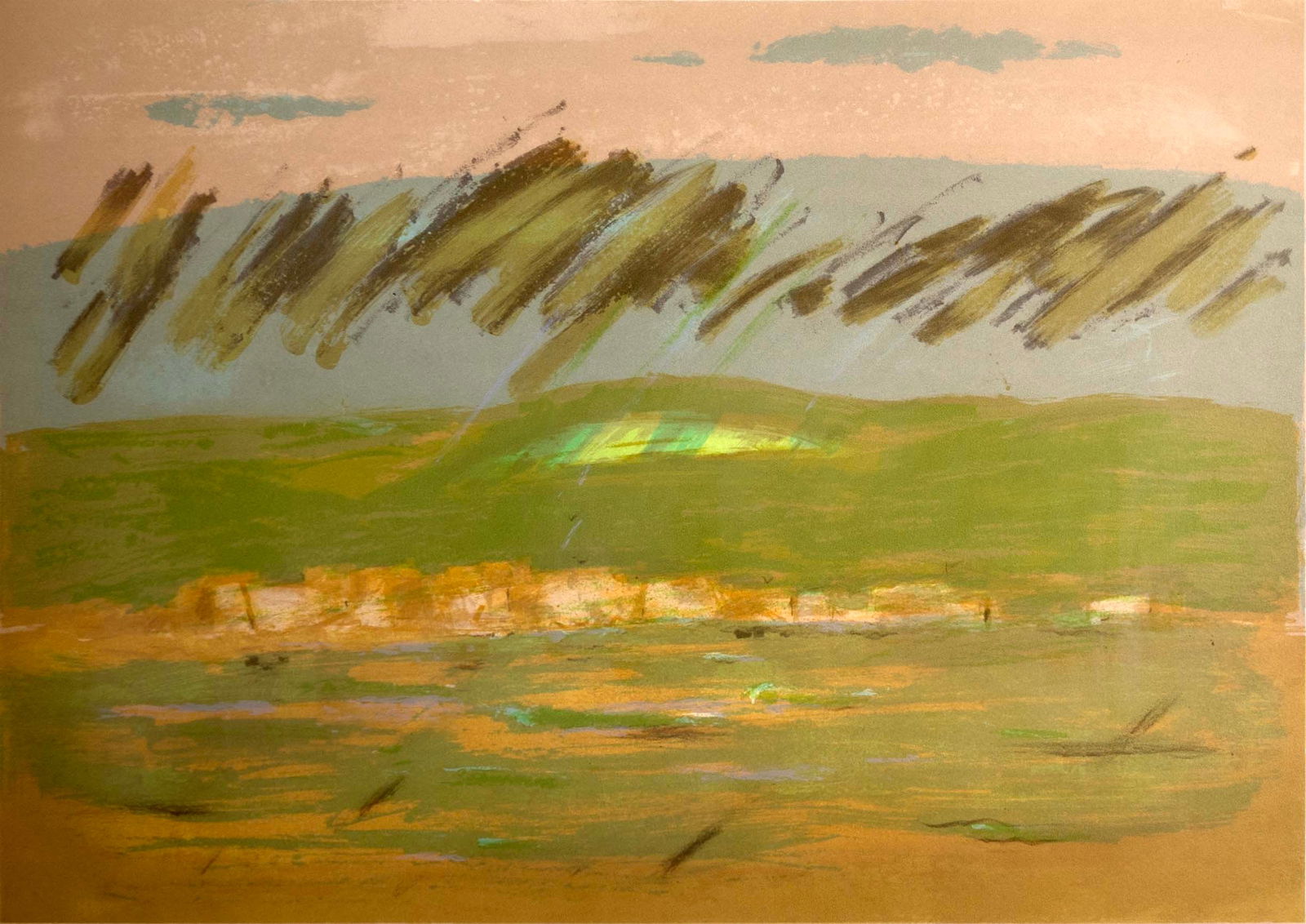 Emil Weddige Near Seaport Signed Mid Century Modern Lithograph on Paper A.P. Framed (1 of 10)