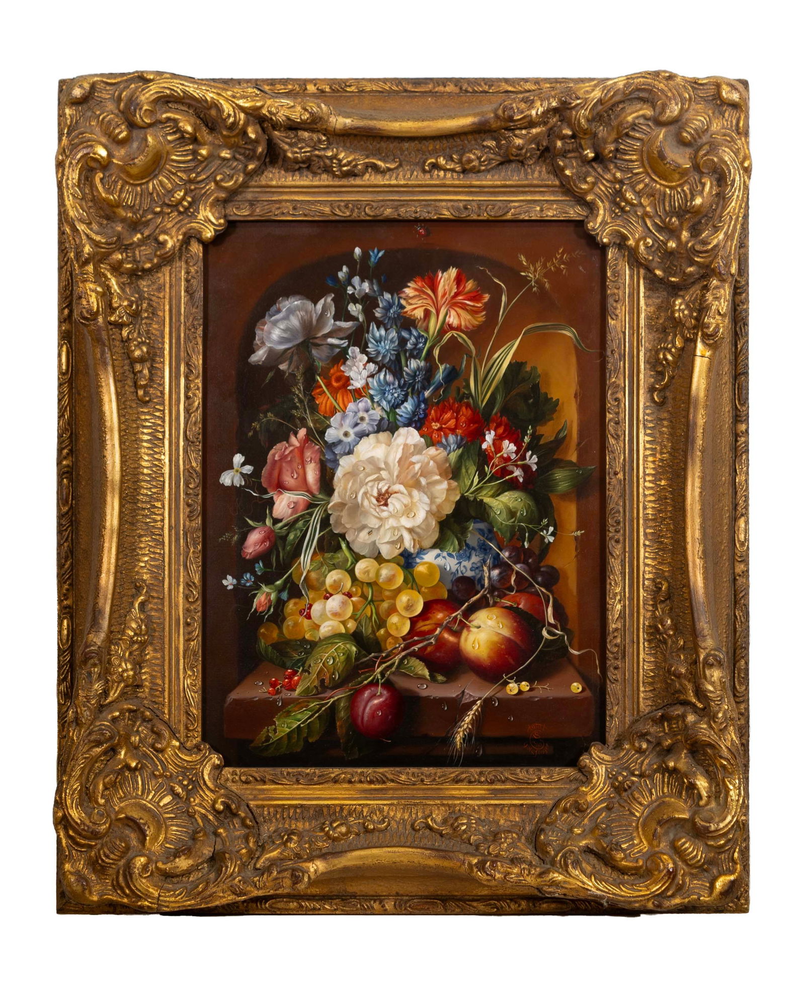 Antal Goldfinger Signed Oil Painting on Canvas Dutch-Flemish Inspired Still Life 20th Century (1 of 13)