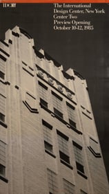 The International Design Center New York Preview Opening 1985 Vintage Lithographic Poster Framed