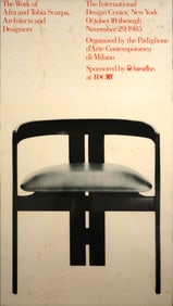 The Work of Afra & Tibia Scarpa at the International Center of New York Lithographic Poster Framed