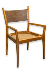 Paul McCobb Protoype IV Armchair for Calvin Furniture Co. with Wood Seating for Cushion 1962