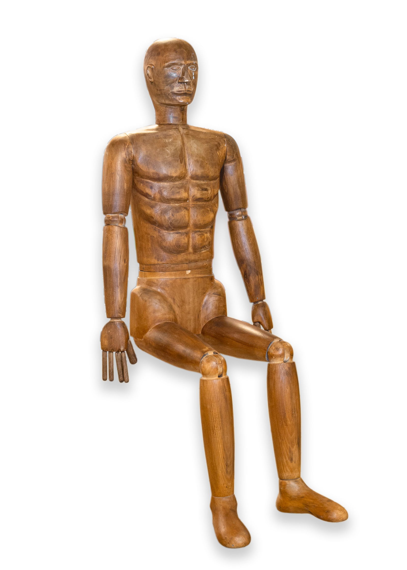 Vintage Life-Size Articulated Wooden Artist's Mannequin Modern 20th Century (1 of 10)