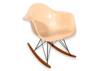 Eames for Herman Miller Zenith RAR Rocking Chair with Rope Edge Original Base 1950s