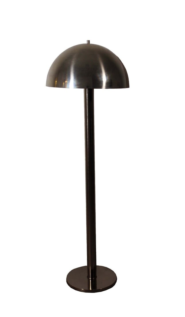 Sonneman Laurel Chrome Mushroom Floor Lamp Vintage Mid Century Modern (1 of 6)