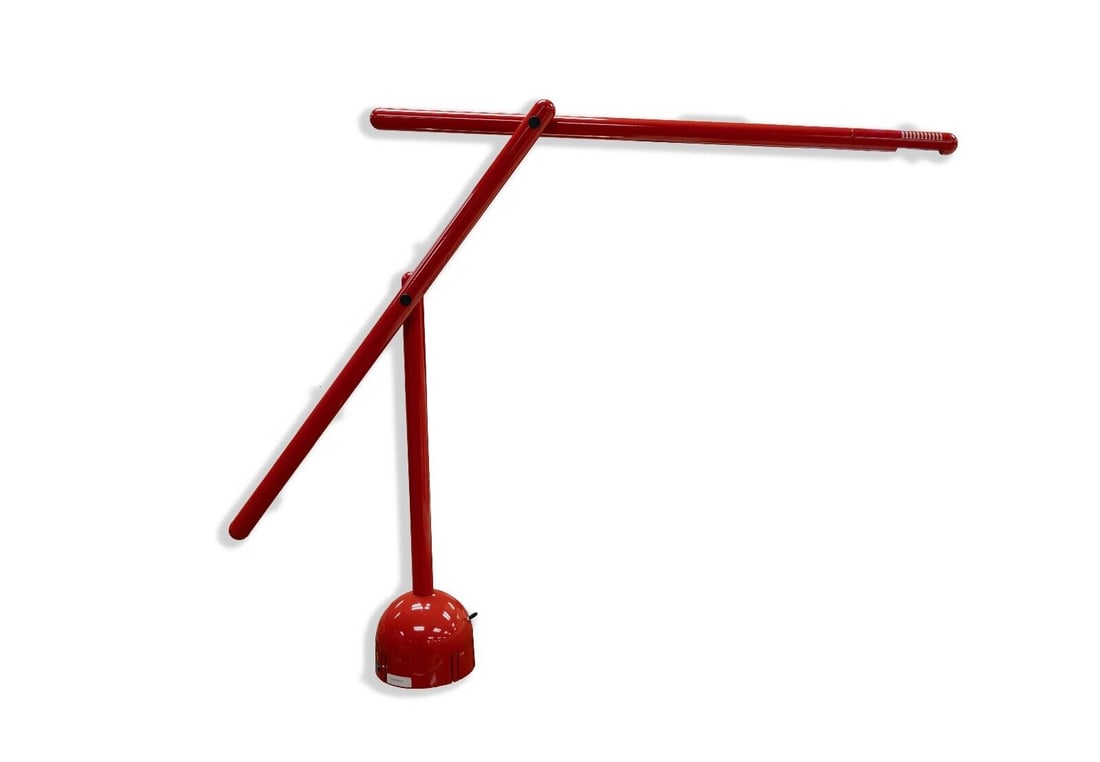 Mario Arnaboldi for Programmaluce Kinetics Red "Mira" Lamp Mid Century Modern (1 of 6)