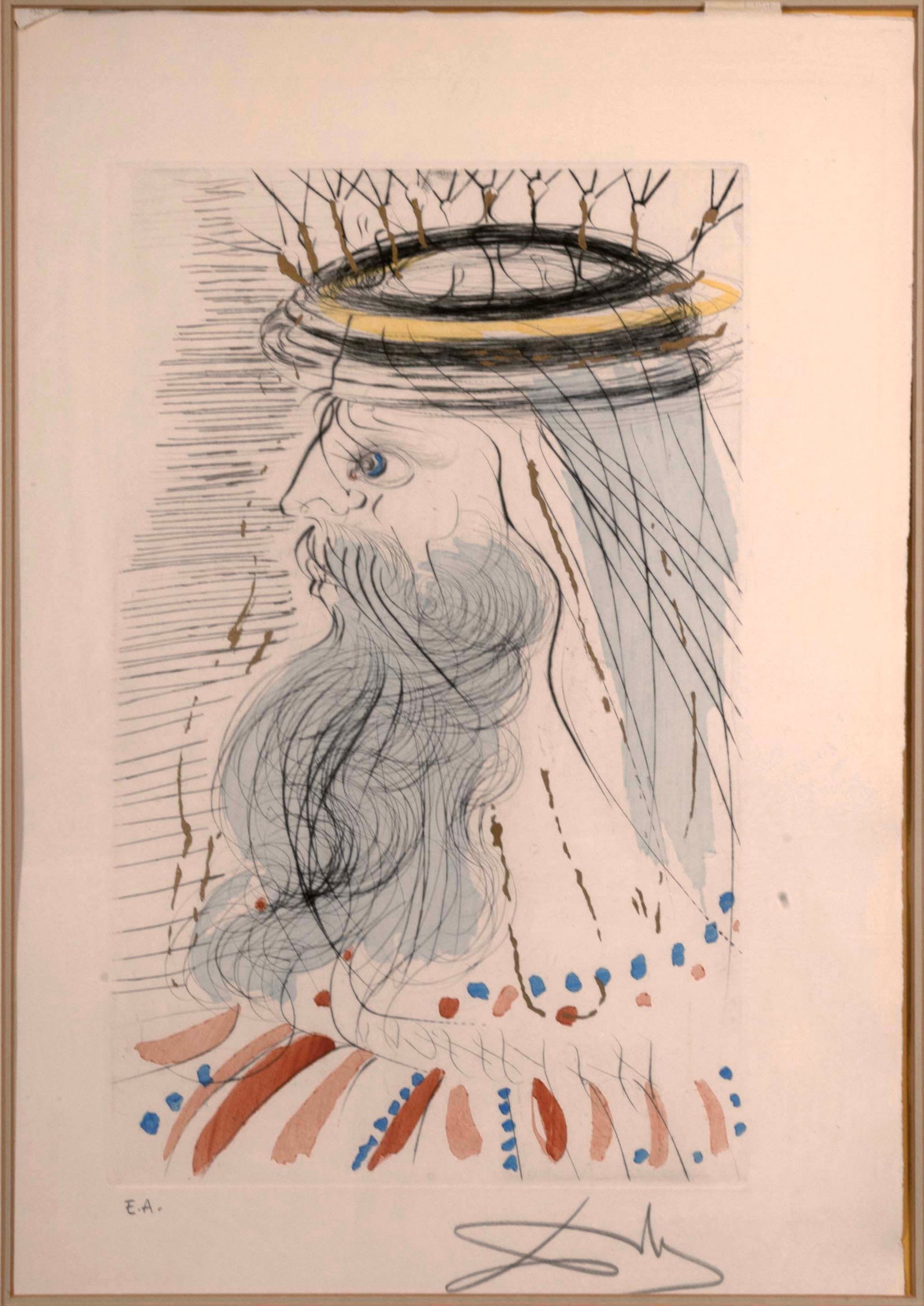 Salvador Dali The Song of Songs of King Solomon Signed Modern EA Etching Framed 1971 (1 of 12)