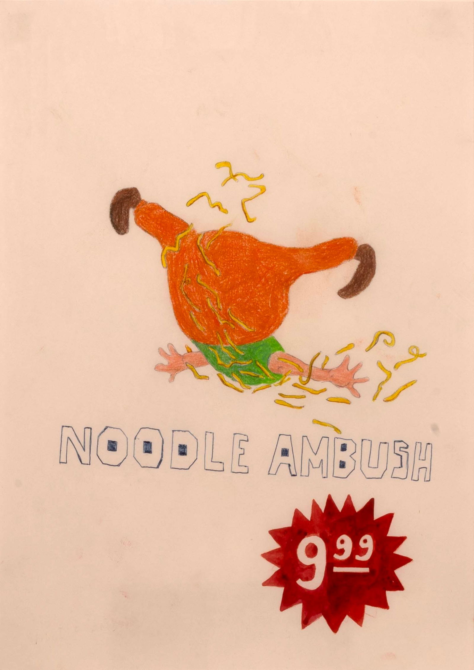 Riiko Sakkinen Noodle Ambush Pencil, Color Pencil, Felt Pen, Ballpoint, Watercolor Drawing 2003 (1 of 11)