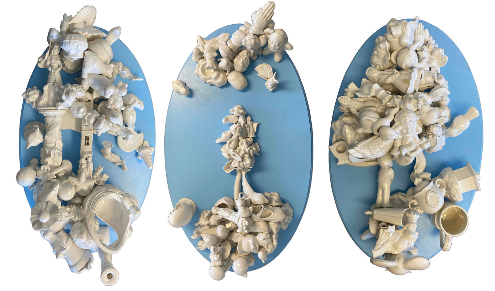 Mike Kelly Firewood Signed Ceramic, MDF, Paint & Epoxy Contemporary Wall Hanging Sculpture 2003 (1 of 19)