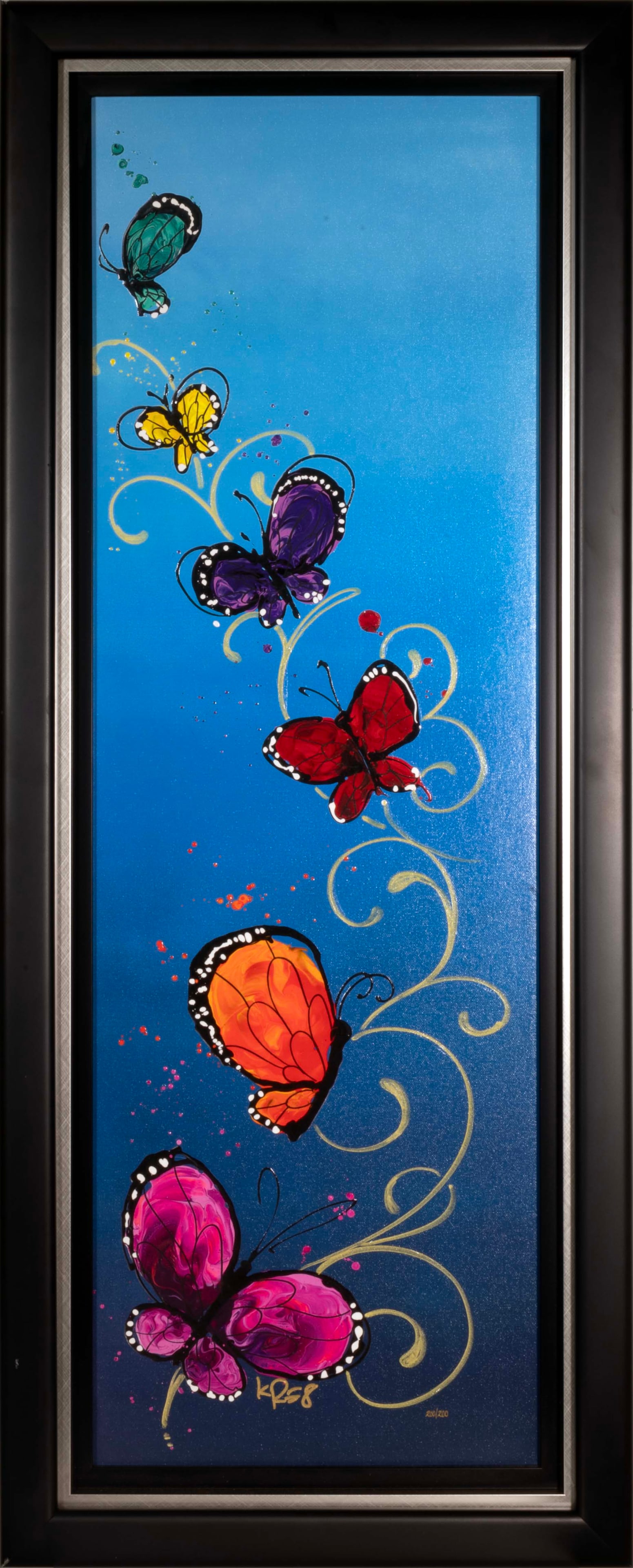 Kevin Kre8 Vigil Wings of Fruition Signed Hand Embellished Giclee on Canvas 200/200 Framed 2021 (1 of 12)