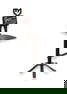 Drew Smith Postmodern Glass and Black Metal Chair Signed and Dated