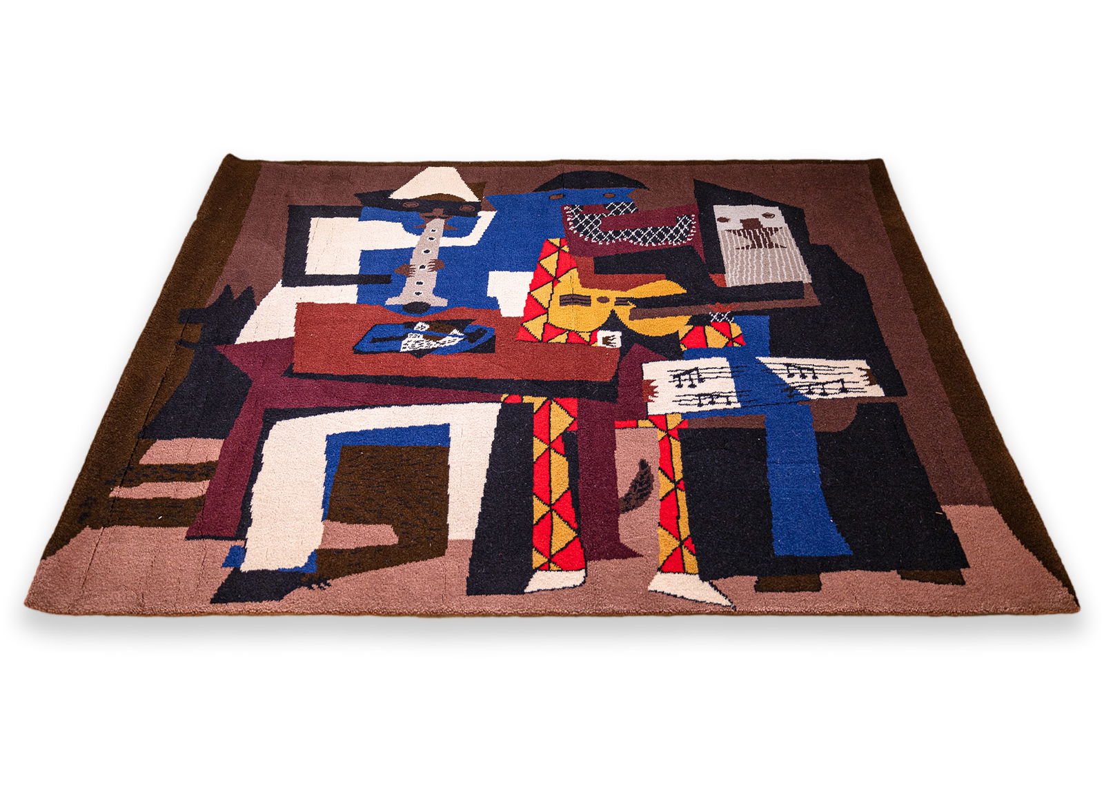 Pablo Picasso Three Musicians Modern Wool Rug Tapestry 145/500 Desso Netherlands 1996 (1 of 9)