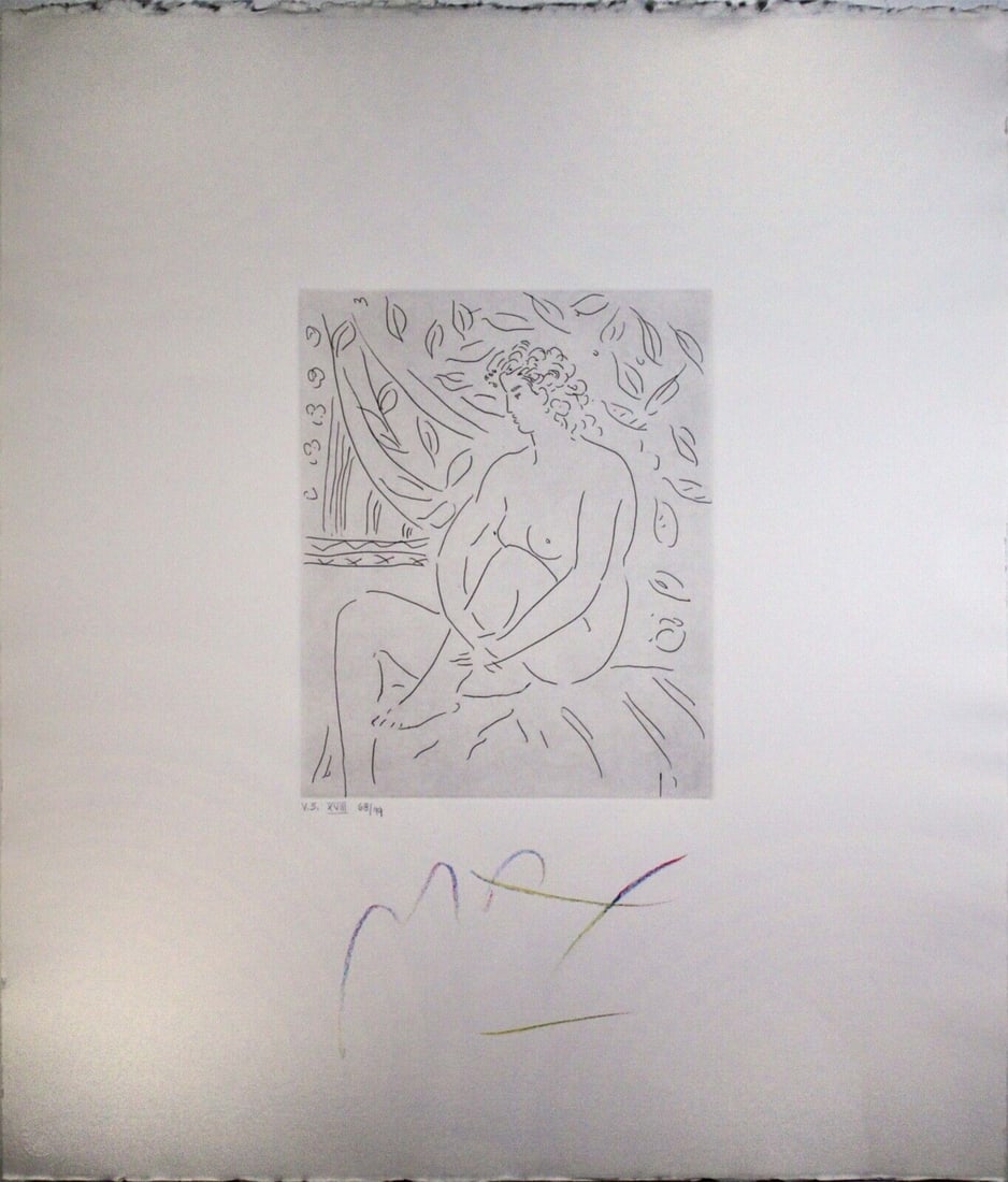 Peter Max Homage to Picasso Volume 5 Etching XVII 1993 Signed 68/99 Unframed (1 of 9)